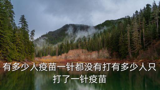 有多少人疫苗一針都沒有打有多少人只打了一針疫苗