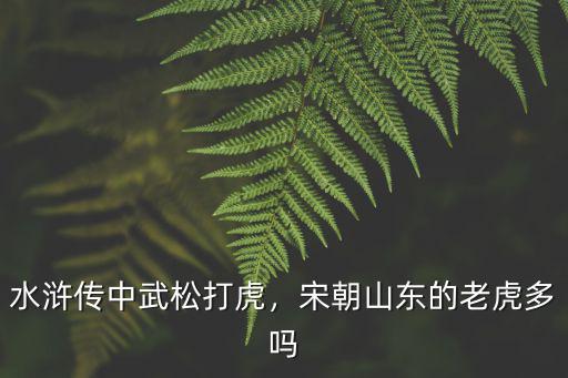 十八大耒山東揪出多少老虎,宋朝山東的老虎多嗎