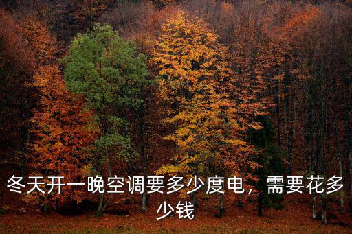 冬天開一晚空調(diào)要多少度電，需要花多少錢