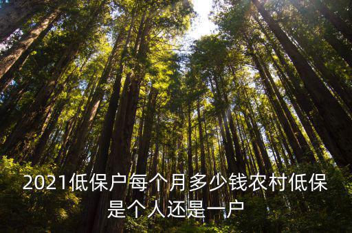 韶關(guān)市農(nóng)村低保每個(gè)月多少錢(qián),農(nóng)村低保是個(gè)人還是一戶