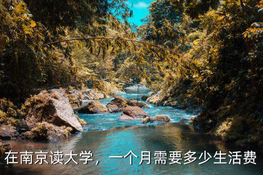 在南京讀大學，一個月需要多少生活費