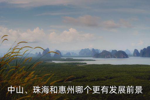 中山、珠海和惠州哪個更有發展前景