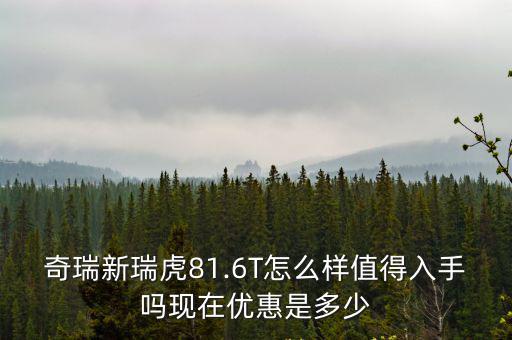 奇瑞新瑞虎81.6T怎么樣值得入手嗎現在優惠是多少