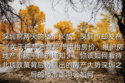 深圳的房價怎么漲的那么離譜,如何看待深圳的高房價
