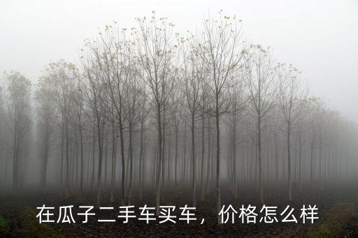 在瓜子二手車買車，價格怎么樣