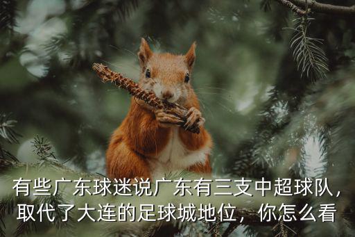 有些廣東球迷說廣東有三支中超球隊，取代了大連的足球城地位，你怎么看