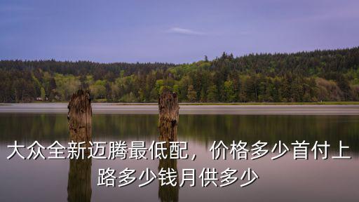 大眾全新邁騰最低配，價格多少首付上路多少錢月供多少