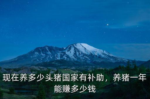 菏澤市養(yǎng)豬多少頭以上國(guó)家有補(bǔ)貼,養(yǎng)豬一年能賺多少錢(qián)