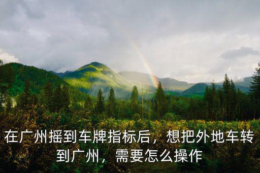 廣州車牌搖號后怎么收費,在廣州搖到車牌指標后
