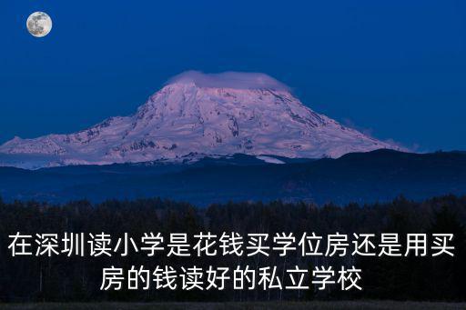 深圳最好的學位房在哪里,深圳哪里的小學學位比較好
