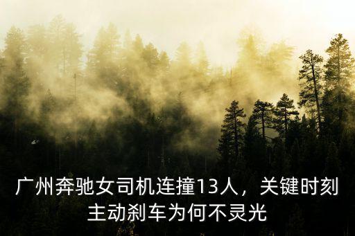 廣州奔馳女司機怎么處理,廣州奔馳女司機連撞13人