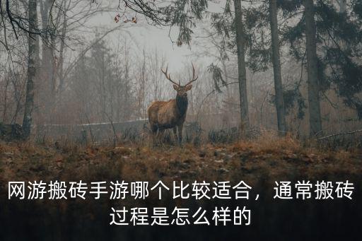 肇慶哪里搬磚最好,網游搬磚手游哪個比較適合