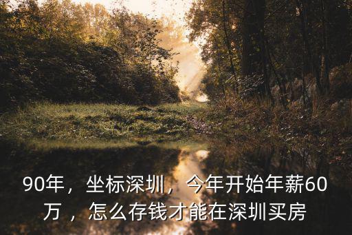 深圳寶中怎么買房,怎么存錢才能在深圳買房
