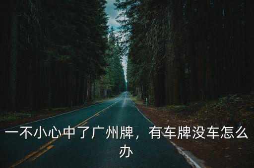 廣州車牌三個月過期怎么辦,一不小心中了廣州牌