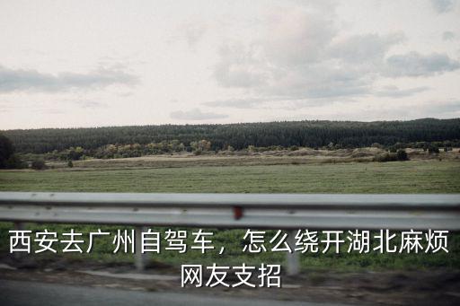 西安去廣州自駕車，怎么繞開湖北麻煩網(wǎng)友支招
