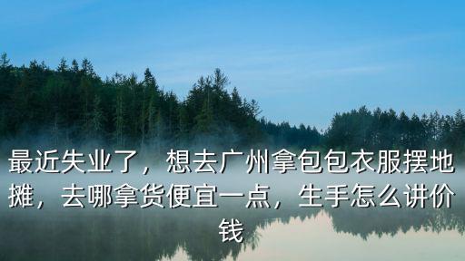 最近失業(yè)了，想去廣州拿包包衣服擺地?cái)偅ツ哪秘洷阋艘稽c(diǎn)，生手怎么講價(jià)錢