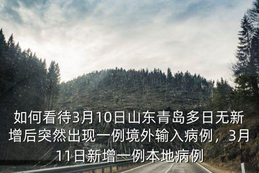 如何看待3月10日山東青島多日無新增后突然出現一例境外輸入病例，3月11日新增一例本地病例
