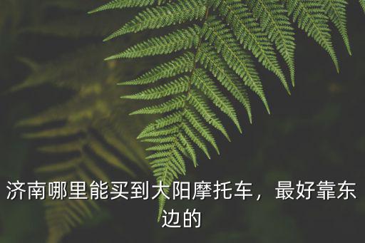 濟南哪里能買到大陽摩托車，最好靠東邊的