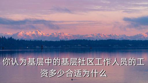 浙江慶元縣社區工作人員工資多少,社區工作人員工資低