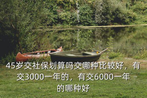 45歲買深圳社保一年交多少,45歲交社保劃算嗎