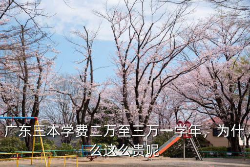 廣東三本學費二萬至三萬一學年，為什么這么貴呢