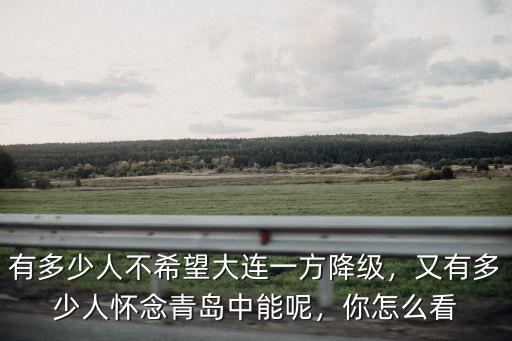 有多少人不希望大連一方降級(jí)，又有多少人懷念青島中能呢，你怎么看