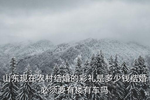 濟南長清結婚的彩禮是多少,濟南姑娘定親彩禮錢是多少