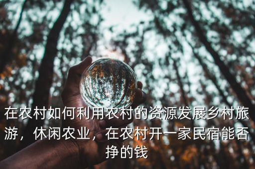 在農村如何利用農村的資源發展鄉村旅游，休閑農業，在農村開一家民宿能否掙的錢