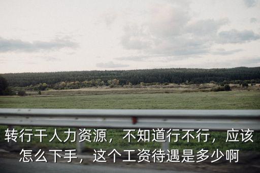 濰坊人力資源的工資是多少,轉行干人力資源