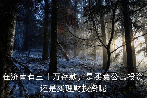 在濟南買一套公寓要多少錢,在濟南買公寓什么位置好