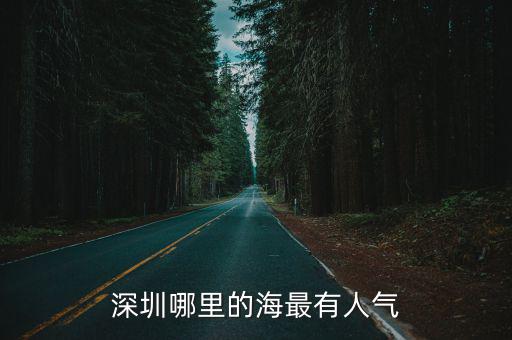 深圳哪里的海最有人氣