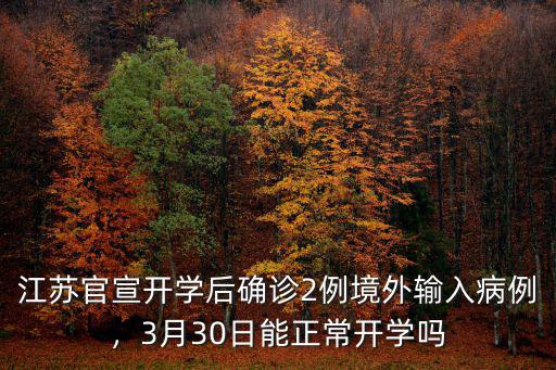 江蘇6月23日新增多少例,江蘇新增兩例輸入型病例