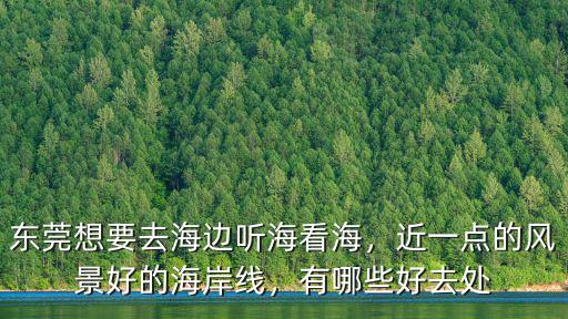 東莞想要去海邊聽海看海，近一點的風景好的海岸線，有哪些好去處