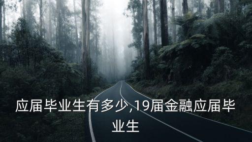 南京應屆畢業生有多少,19屆金融應屆畢業生