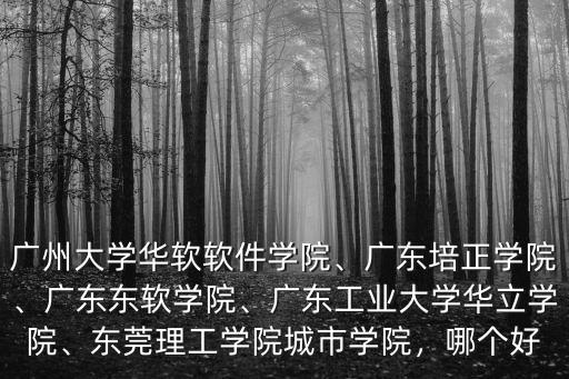 東莞廣州大學華軟學院怎么樣,廣州大學華軟軟件學院
