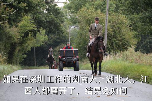 如果在深圳工作的湖南人，湖北人，江西人都離開了，結果會如何