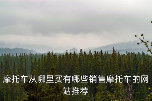 肇慶哪里買摩托車好,摩托車從哪里買