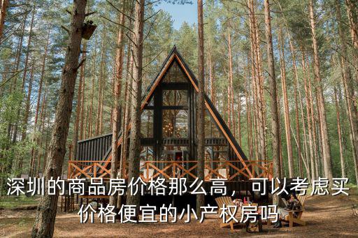 深圳的商品房價格那么高，可以考慮買價格便宜的小產(chǎn)權(quán)房嗎