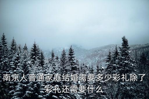 南京侄子結(jié)婚給多少彩禮錢,男方給女方多少彩禮錢