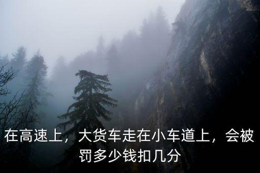 在深圳小車道小貨車行駛了會怎么樣,大貨車走在小車道上