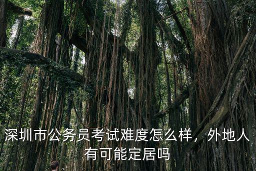 深圳市公務員考試難度怎么樣,深圳市公務員考試難度怎么樣
