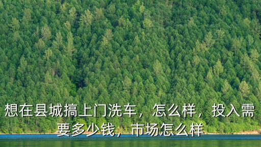 威海上門洗車多少錢,投入需要多少錢