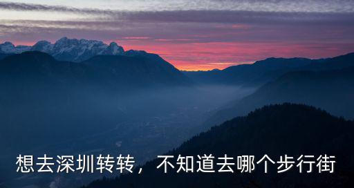 去深圳不認識路怎么辦,想去深圳轉轉