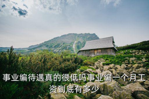 鹽城事業編制工作一般月工資多少,事業編待遇真的很低嗎