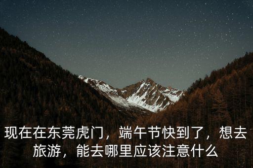東莞端午節(jié)晚上去哪里玩,端午節(jié)東莞有什么好玩的