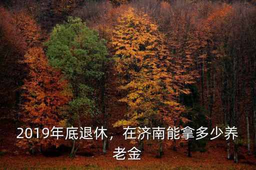 2019年底退休，在濟南能拿多少養老金