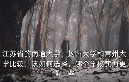 排名多少可上揚(yáng)州南通大學(xué),揚(yáng)州大學(xué)和常州大學(xué)比較
