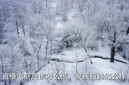 直播電商應該怎么做，發展趨勢怎么樣