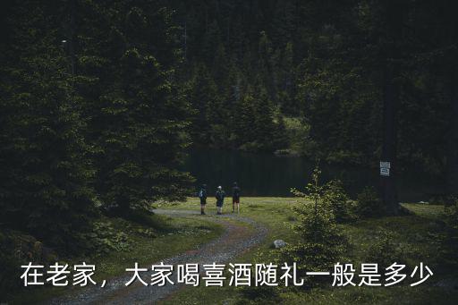 在老家，大家喝喜酒隨禮一般是多少