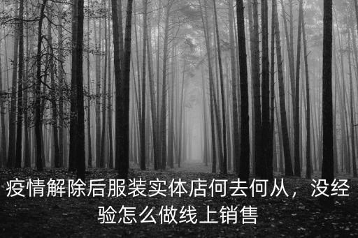 疫情解除后服裝實(shí)體店何去何從，沒經(jīng)驗(yàn)怎么做線上銷售